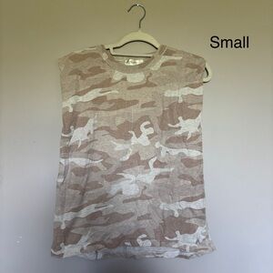 RD Style Kids Camo Tee - Brown and Cream